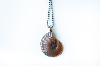 Ammonite necklace | Raw ammonite necklace