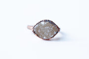 Druzy Marquis Ring | Crystal Marquis Ring