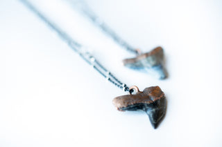 Shark's tooth pendant | Electroformed copper shark tooth pendant