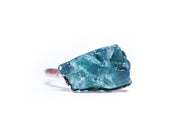 Raw Fluorite ring | Green Fluorite ring | Fluorite crystal ring | Electroformed Fluorite ring | Fluorite healing crystal jewelry