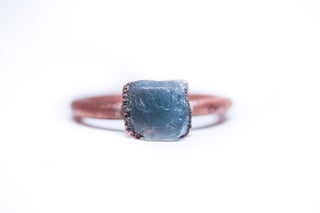SALE Raw Labradorite ring | Gemstone stacking ring