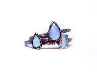 Teardrop opal ring | Australian Opal