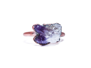 SALE amethyst ring | Amethyst crystal ring