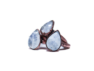 SALE Rainbow moonstone ring | Moonstone crystal ring