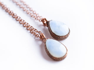 Rainbow moonstone necklace | June birthstone necklace