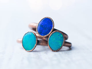 SALE Opal ring | Stacking birthstone ring