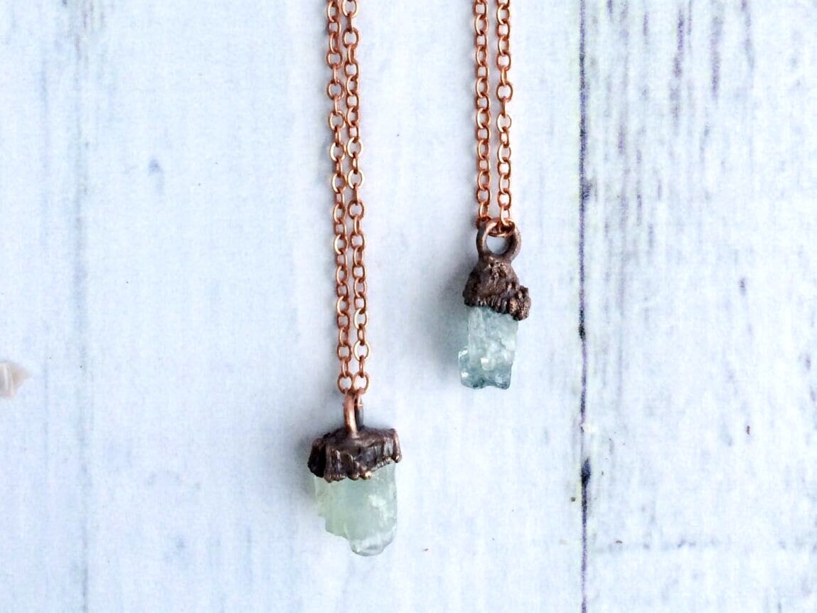 Like a chunk of glacial ice! New extra large Aquamarine crystal necklace  perfect for March which is the birthstone month for Aquamarine.… | Instagram