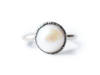 Pearl ring | Pearl stacking ring