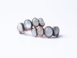 SALE Multi Stone Ring | Rainbow moonstone ring