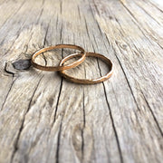 Hammered gold stacking ring | Hammered 14k gold fill rings