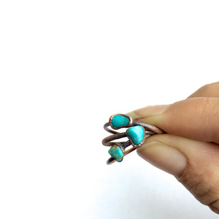 SALE Turquoise nugget ring | Raw turquoise stone ring