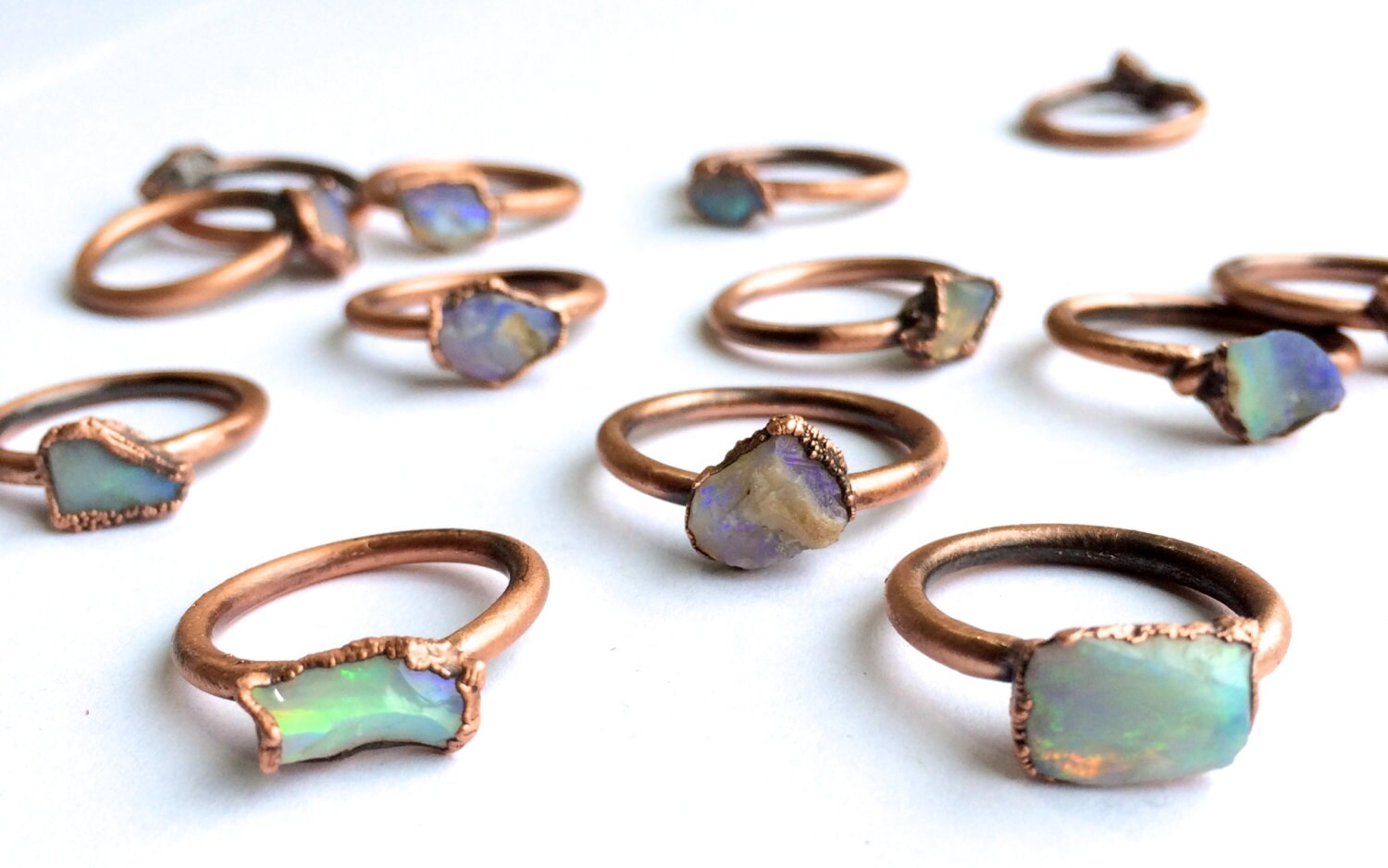 Raw opal ring | Australian opal ring